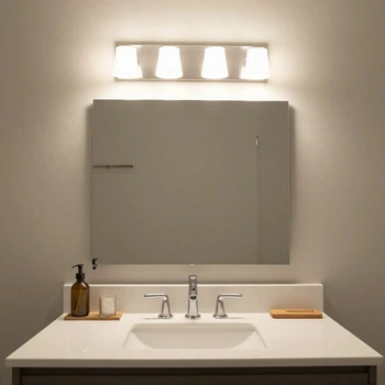 Bathroom vanity lighting installation in Las Vegas home