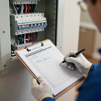 Electrical inspection report in Las Vegas prepared by electrician