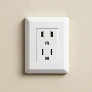 GFCI outlet with test and reset buttons for shock protection Las Vegas