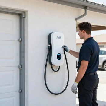 Home EV charger installation in Spring Valley NV by licensed electrician