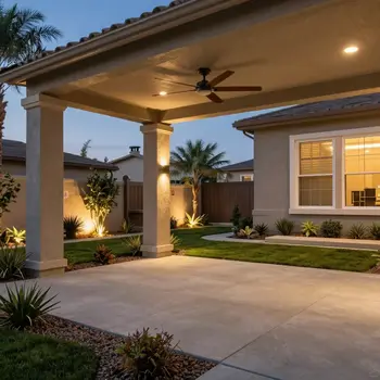 Outdoor landscape lighting and ceiling fan installation in Summerlin NV